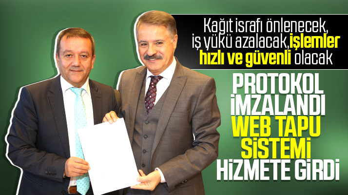 Samsun'un Atakum İlçe Belediyesinde Web Tapu sistemi hizmeti başladı