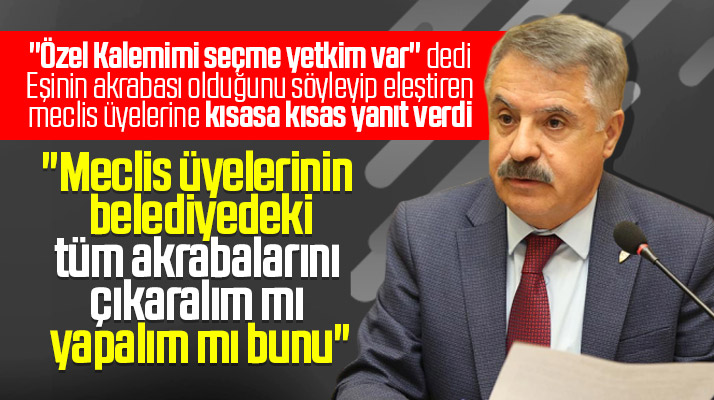 Cemil Deveci'den kısasa kısas yanıt! Meclis üyelerinin akrabalarını çıkartalım mı