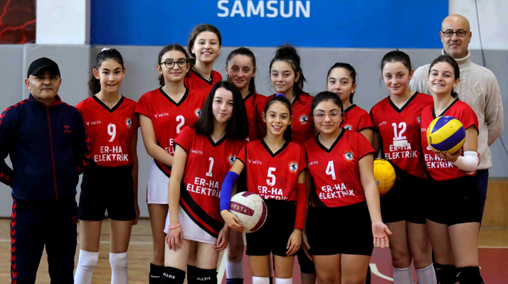 Samsun Atatürk Ortaokulu filede 75'inci Yıl Ortaokulu’nu yendi