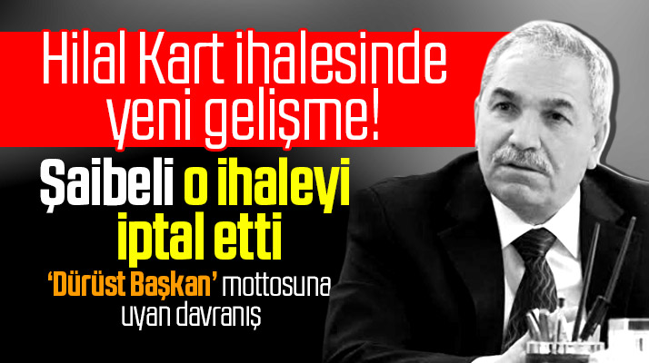 Necattin Demirtaş, tartışmalı Hilal Kart ihalesini iptal ettirdi