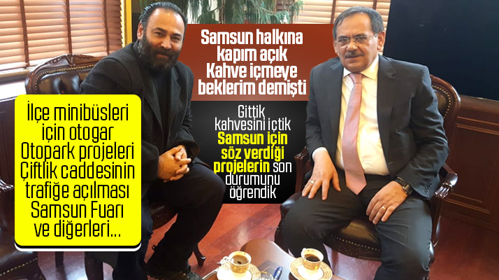 Mustafa Demir Samsun Kent Haber'e Samsun için yapacağı projeleri anlattı