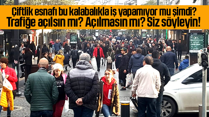 Samsun'da Çiftlik caddesi insan seline uğradı