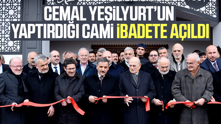 Samsun'da Cemal Yeşilyurt'un Tekkeköy'de yaptırdığı cami ibadete açıldı