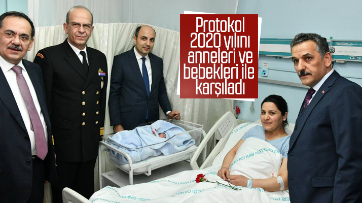 Samsun'da 2020 yılının ilk bebekleri dünyaya gözlerini açtı