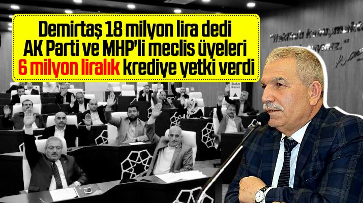 İlkadım Belediyesinin 18 milyon liralık kredi isteğine onay çıkmadı