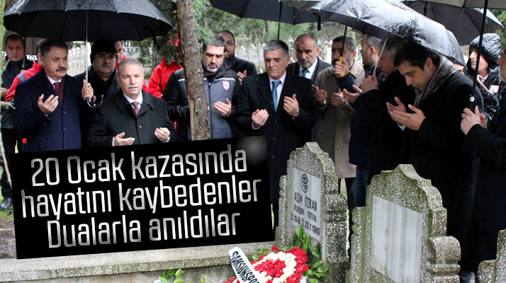 Samsunspor'un 20 Ocak 1989 kazasında hayatını kaybedenler dualarla anıldı