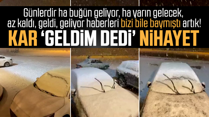 Samsun-Ankara kara yolunda yoğun kar yağışı