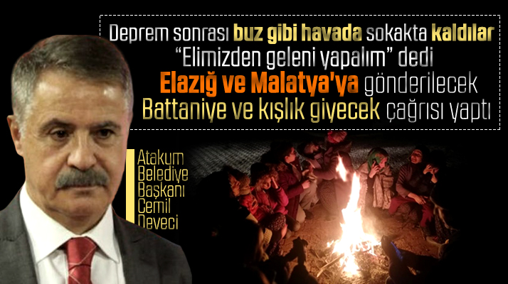 Cemil Deveci'den Elazığ ve Malatya için battaniye ve kışlık giyecek çağrısı