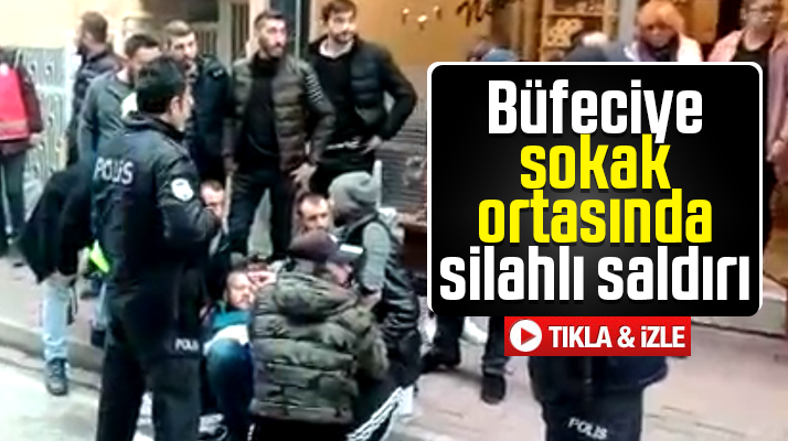 Samsun'da Çiftlik mahallesi Şevketiye caddesinde büfeciye silahlı saldırı oldu
