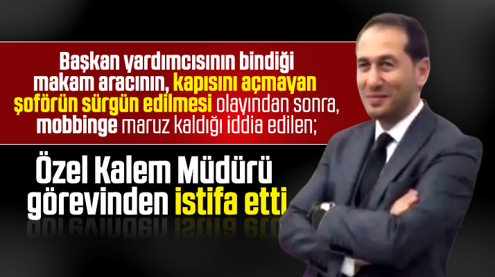 Bafra Belediyesinde Özel Kalem Müdürü Ali Şimşek görevinden istifa etti