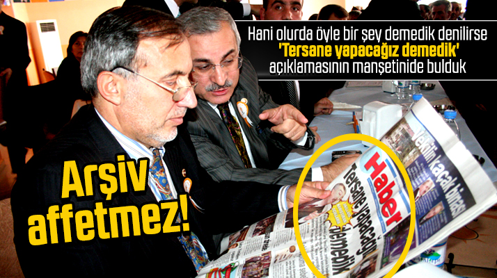 Samsun'a tersane yapacağız demedik açıklamasının manşet haberini bulduk