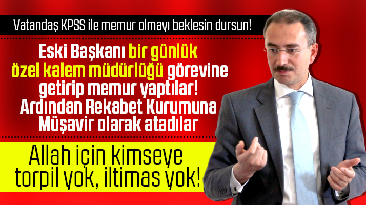 Samsun'da bir günde memur olan eski başkan müşavir oldu