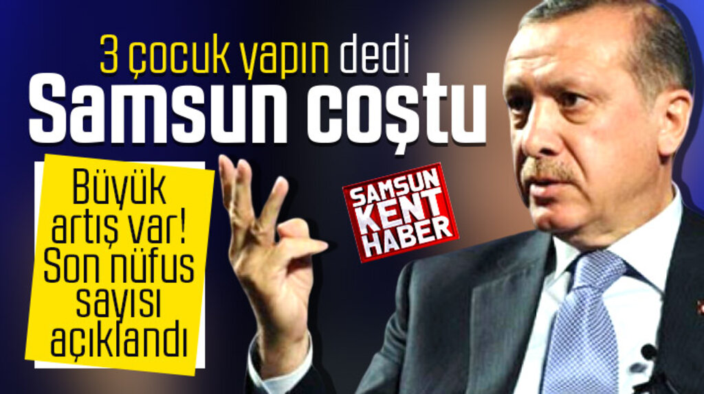 Samsun'un nüfusu 2019'da arttı! İşte Samsun'un son nüfus sayısı