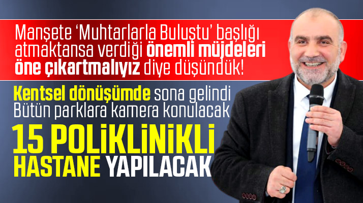 İbrahim Sandıkçı müjdeyi verdi! Canik ilçesine hastane yapılacak