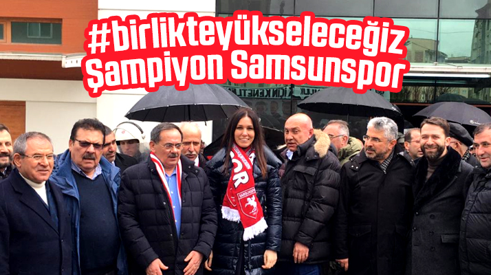 Yılport Samsunspor'u Manisa maçında Samsun protokolü yalnız bırakmadı