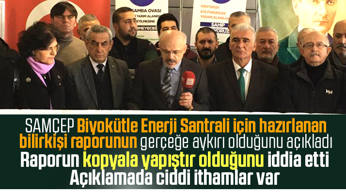 Samsun Çevre Platformu Biyokütle Santralinin bilirkişi raporuna tepki gösterdi