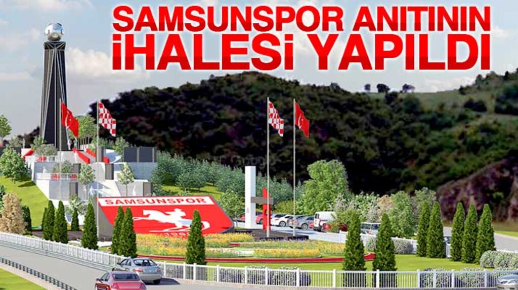Samsun'da Canik Belediyesi tarafından Samsunspor Anıtının ihalesi yapıldı
