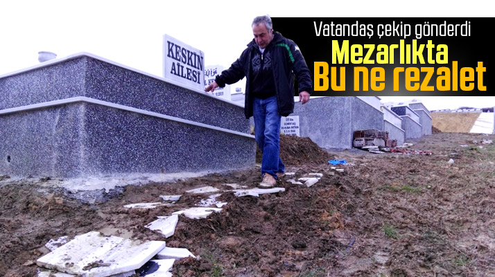 Samsun'de Derecik Mezarlığının çamur içinde olması tepki çekiyor