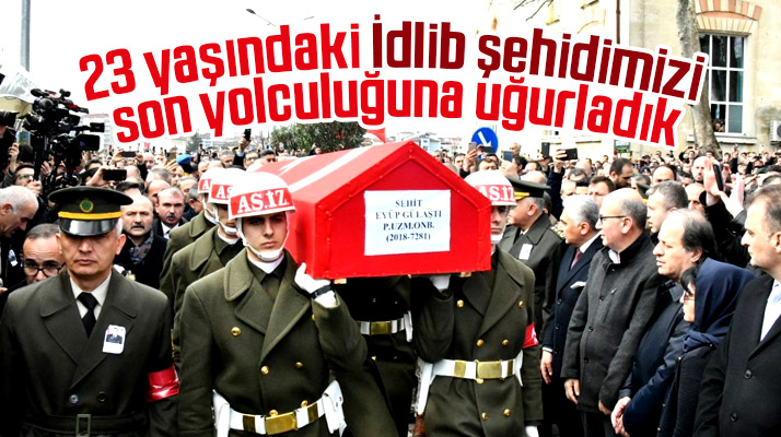 Samsunlu İdlib şehidi Eyüp Gülaştı Çarşamba ilçesinde toprağa verildi