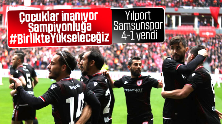 Yılport Samsunspor, İnegölspor'u 4-1'lik galibiyet ile yendi
