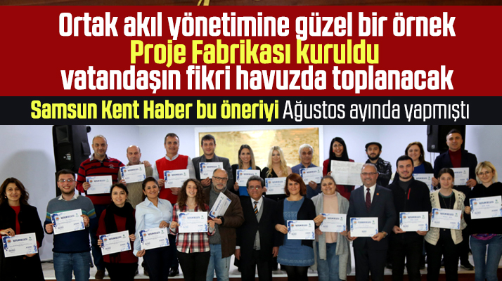 Atakum Belediyesinin Proje Fabrikasında istihdam için 8 farklı proje oluşturuldu