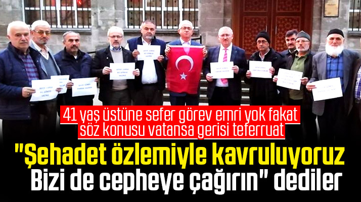 Samsun'da 40 yaş üstü vatandaşlar cepheye alınmalarını istedi