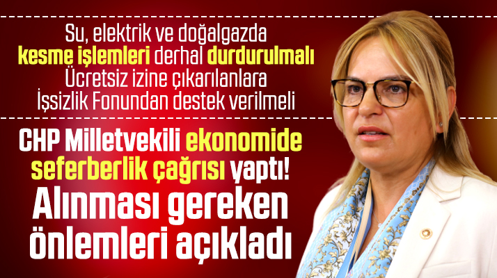 Neslihan Hancıoğlu Korona Virüs nedeniyle ekonomide seferberlik çağrısı yaptı