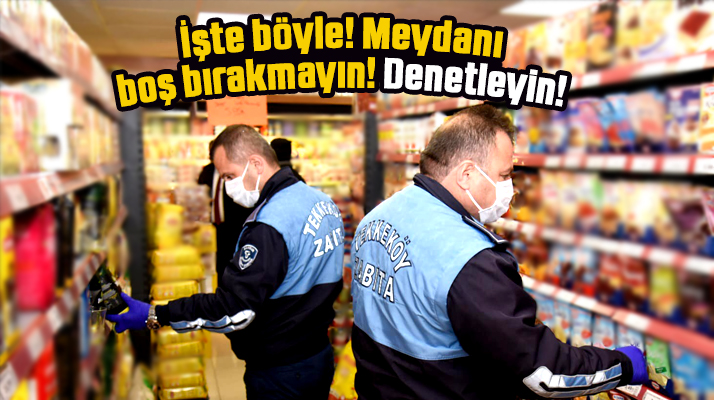 Samsun'un Tekkeköy ilçesinde marketlere Korona fırsatçılığı denetimi
