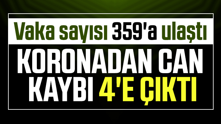 Türkiye'de Korona Virüs'ten ölüm sayısı 4'e yükseldi