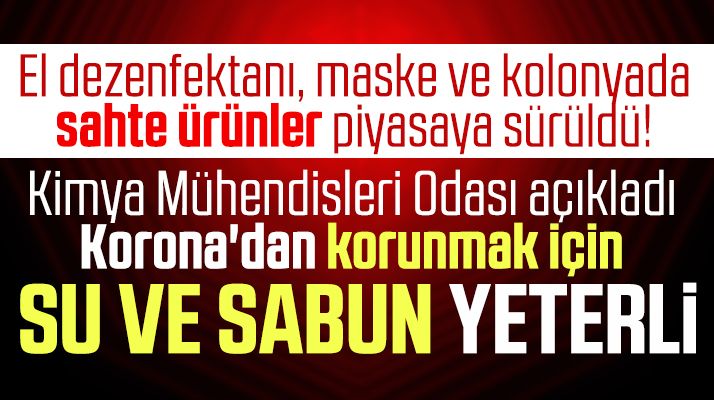 Korona Virüs'ten korunmak için su ve sabun yeterli