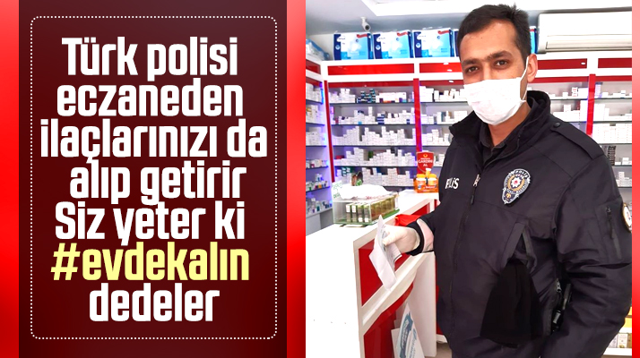 Samsun polisi ve jandarma yaşlılar için ihtiyaçları alıp evlere götürüyor