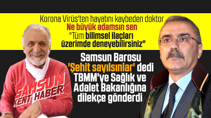 Samsun Barosu dilekçe gönderdi! Şehit sayılsınlar!