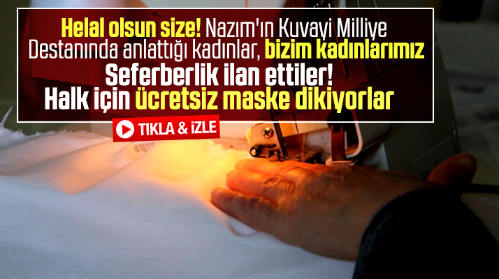 Atakum Belediyesi ücretsiz maske dağıtmak için yıkanabilir maske üretiyor