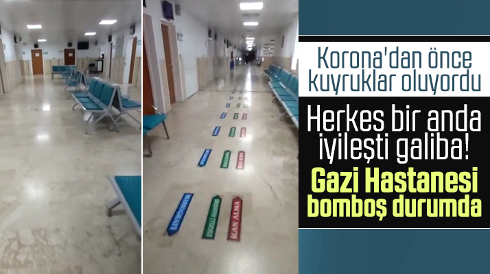 Samsun Gazi Devlet Hastanesi Korona Virüs sonrası bomboş kaldı