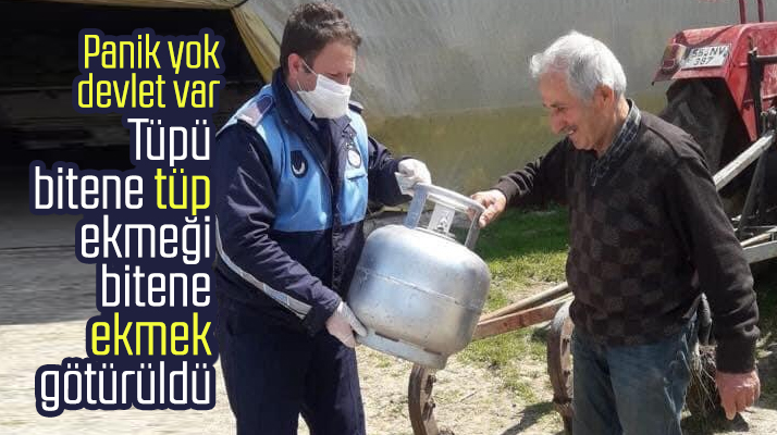 Samsun'da sokağa çıkma yasağında ihtiyaç sahiplerine devlet sahip çıktı