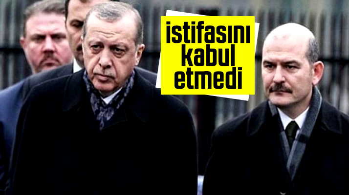 Cumhurbaşkanı Erdoğan, Süleyman Soylu'nun istifasını kabul etmedi