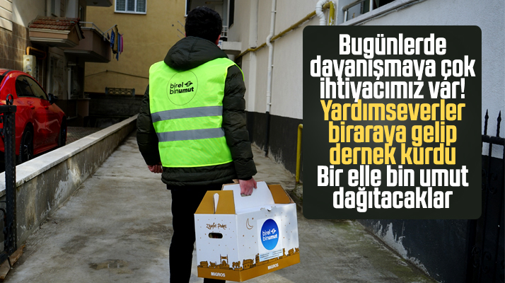 Samsun'da Bir El Bin Umut Hareketi 100 aileye gıda ulaştıracak