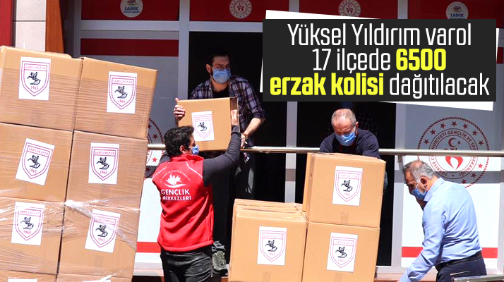 Yüksel Yıldırım'ın girişimleri ile Samsun'da 6 bin 500 erzak kolisi dağıtılacak