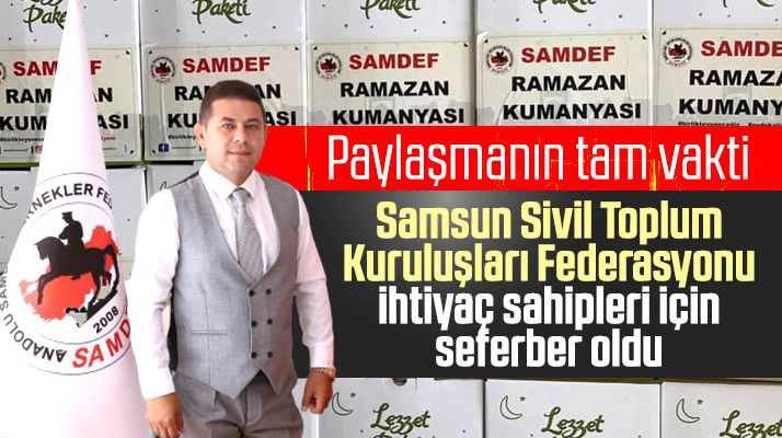 SAMDEF Korona nedeniyle ihtiyaç sahipleri için gıda erzakı dağıtıyor