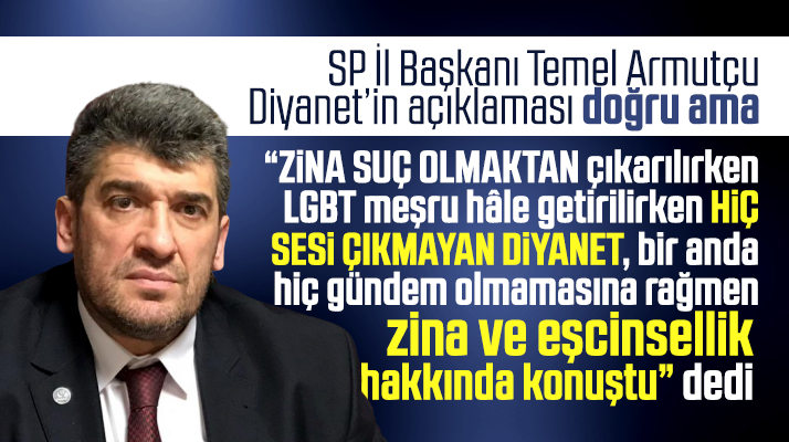 Saadet Partisi Samsun İl Başkanı Temel Armutçu'dan Ali Erbaş açıklaması