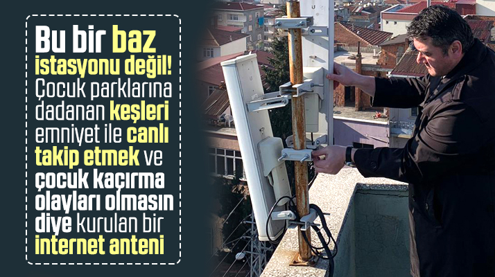 Samsun'da Canik Belediyesi çocuk parklarına kamera sistemi koydu