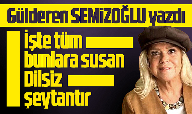 Ahlaksızlık diz boyu! Tüm bunlara susan dilsiz şeytandır!