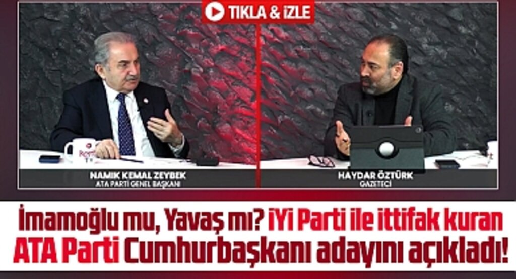 ATA Parti Cumhurbaşkanı adayını açıkladı! Mansur Yavaş