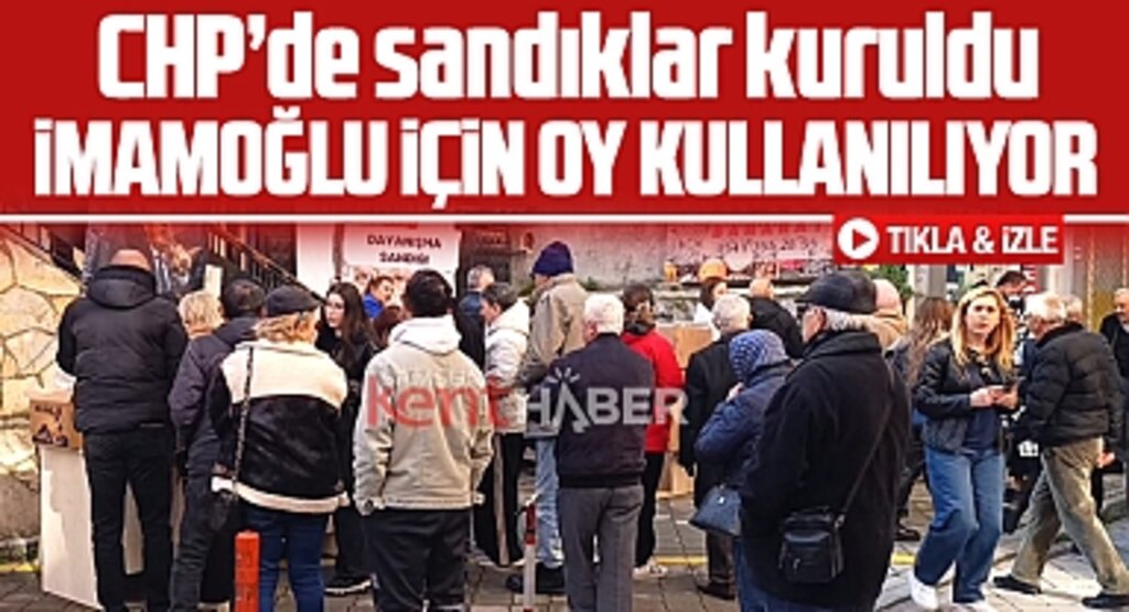 Samsun CHP'de Cumhurbaşkanı adayı Ekrem İmamoğlu için oy kullanılıyor
