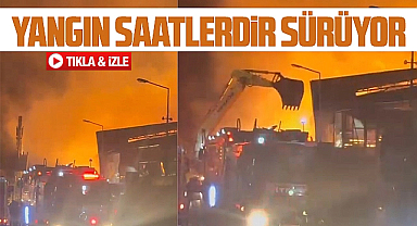 Samsun'da kereste fabrikasında büyük yangın