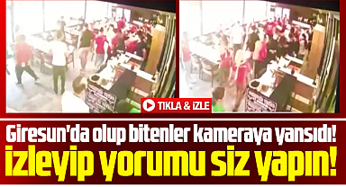 Samsunspor taraftarının Giresun'da silahla vurulma anı görüntüleri