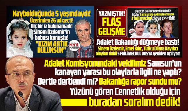 Samsun'un faili meçhul kalan olayları için Orhan Kırcalı ne yaptı?