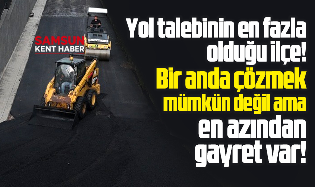 Atakum Belediyesi asfalt, taş parke, sathi kaplama çalışmalarını sürdürüyor