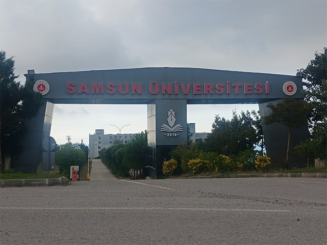 Samsun-Üniversitesi'nin-Canik-binaları-ve-yolu!-Adeta-karanlık-bir-tünel!
