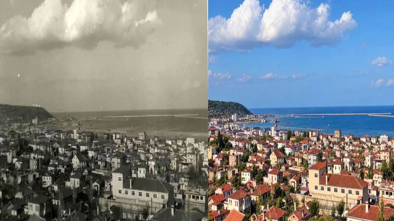 Samsun'un dünü bügünü! Hem siyah beyaz hem renkli fotoğraflar